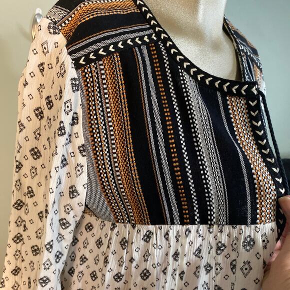 JOLT printed cardigan JACQUARD YOKE WOMEN SIZE LARGE BUCKLE BRAND - Picture 5 of 7